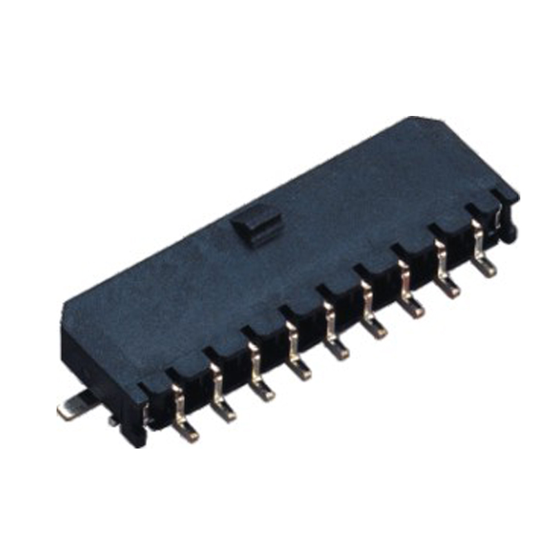 3.0 micro mini fit 1*9P 90度贴片 带鱼叉 LCP料黑色