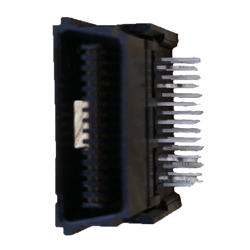 SCSI CEN-TYPE D结构 30P 公头 全塑胶 90度 插板型 打K