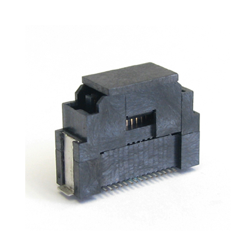 PCB板 连接器 0.8MM 公座 单槽结构D型