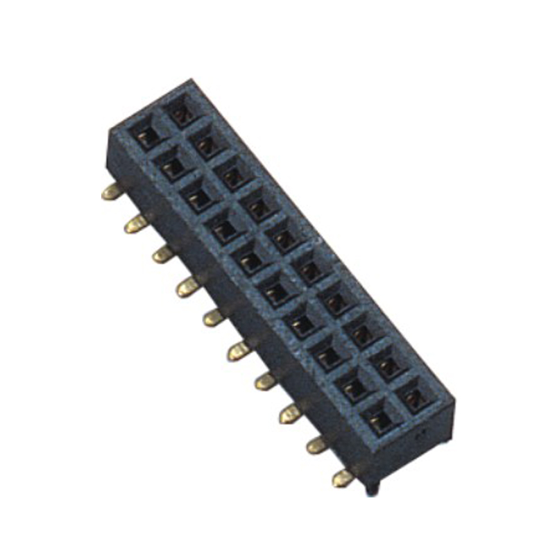 1.27MM  双排PA6T 180° SMT 排母 供应
