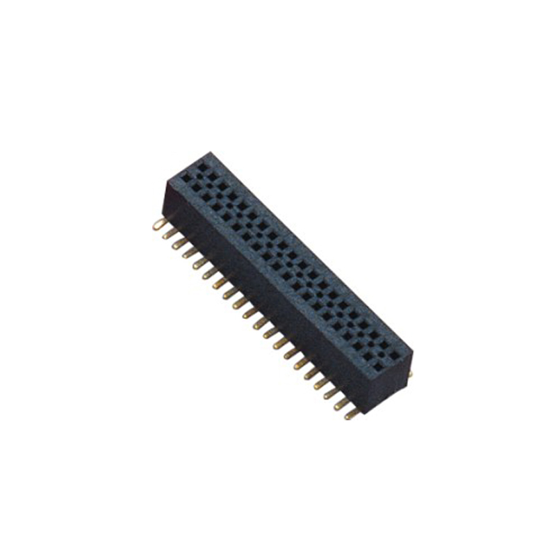 0.8MM H=3.1MM  15P 双排 180° SMT 排母