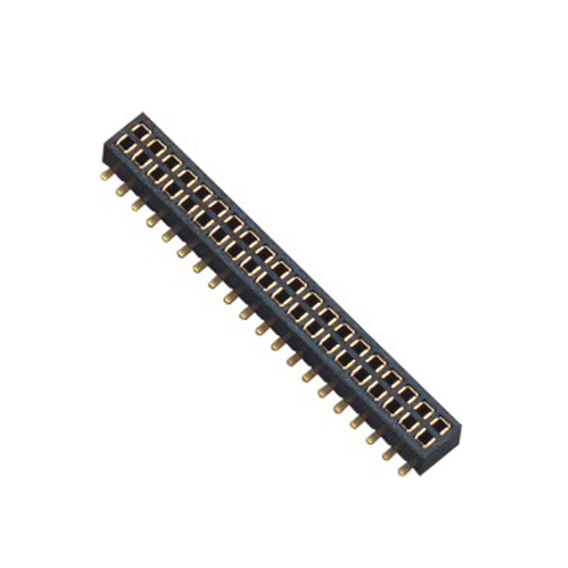 1.27MM 双排 上插式 180° SMT 排母 厂家