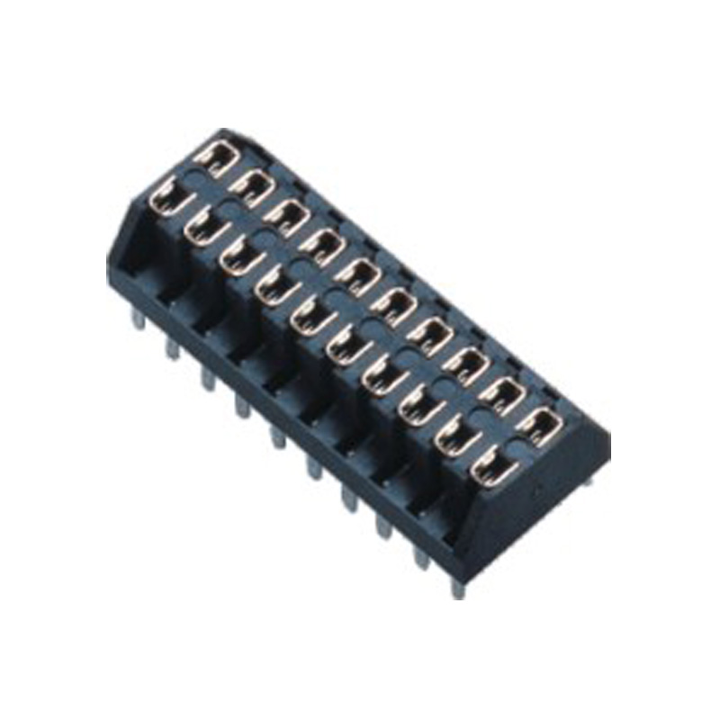 2.54MM 上插式 双排 蜈蚣脚 排母