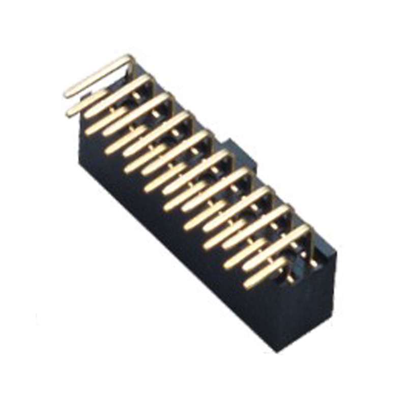 2.54MM  H=8.5MM  下插式 双排 90°DIP 排母