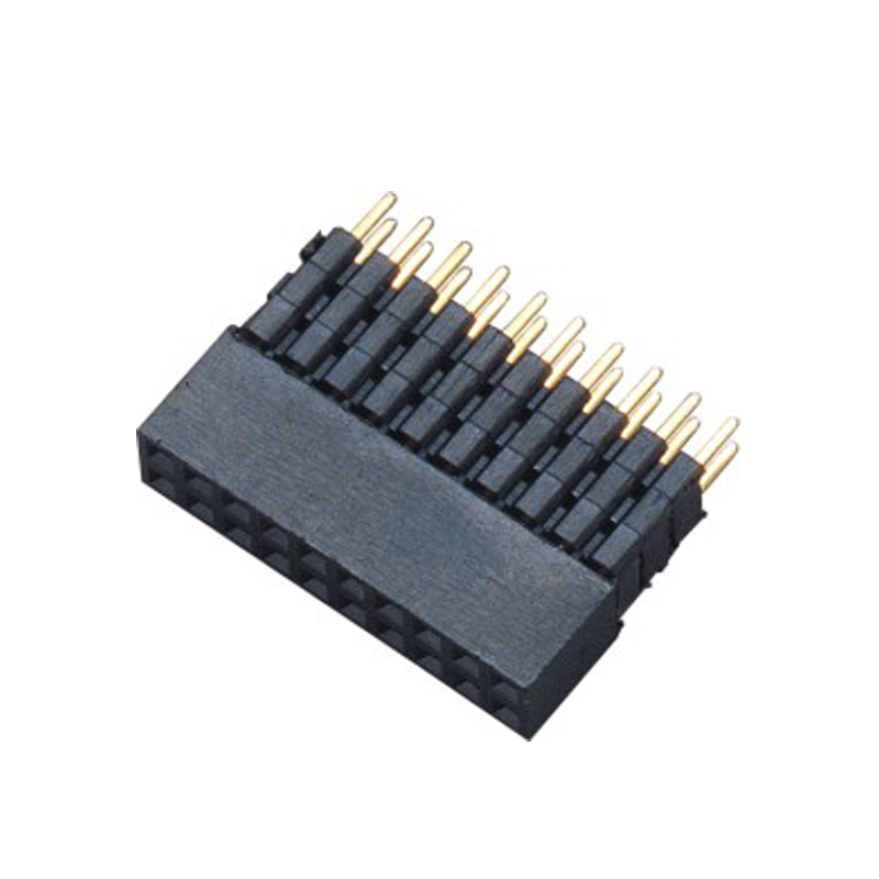 UL认证 2.0MM   双排加高塑胶 180°DIP  排母 连接器